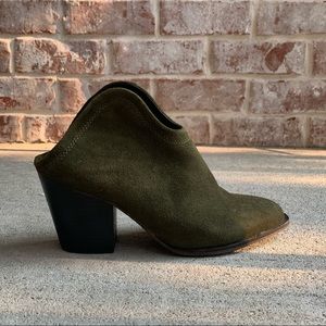 Chinese Laundry Olive Green Ankle Booties